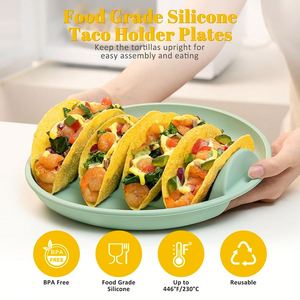 Soportes de Silicona Reutilizables y Ecológicos, Aptos para Lavavajillas y Microondas, Nuevos Soportes para Servir Tacos en Fiestas - Product Image 4