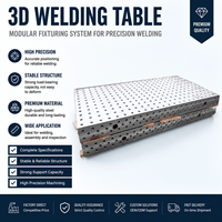 Plateforme de soudage 3D à haute précision, table de fixation modulaire pour le soudage de cadres de moto et de pièces automobiles