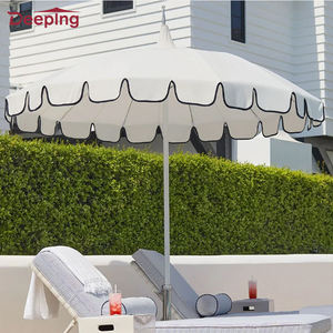 Parasol Glamping personalizado con rayas azules y blancas, decoración de jardín, restaurante, piscina, playa, sol, pagoda, sombrilla - Product Image 4