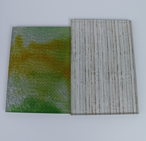 ชุดแผงกระจกตกแต่งแบบไล่เฉดสีและฝังลวดโลหะ สำหรับโรงแรม ร้านอาหาร และการตกแต่งผนังภายใน - Product Image 1