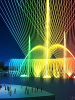 Fuente Musical Programable Baishui con Cortina de Agua, Explosión de Aire y Burbujas, Características de Acero Inoxidable 304 para Paisajismo