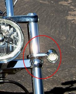 Colliers de serrage en aluminium personnalisés, 1 1/8 pouce, pince de Tube de moto en billette chromée - Product Image 2