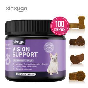 カスタムビジョンサポート犬用ソフトチューペット用サプリメント健康ケアサプライヤーバイツ自然治療目のクリアを減らす炎症 - Product Image 1