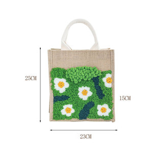 Kit de broderie au poinçon DIY pour sacs, pour débutants adultes et enfants, avec instructions faciles et tutoriel vidéo - Product Image 2