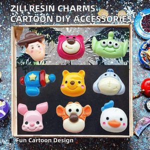 Ciondoli in Resina Piatta Zili con Immagini <span class=keywords><strong>di</strong></span> Personaggi Anime e Cartoni Animati, Accessori per Gioielli Fai-da-Te, Materiali Decorativi Semi-Lavorati - Product Image 2