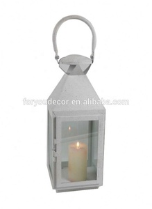 Conjunto <span class=keywords><strong>de</strong></span> 2 negro Chapado en cobre mango <span class=keywords><strong>de</strong></span> metal decorativos faroles - Product Image 2