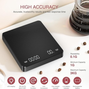 Hochpräzise Digitale Kaffeewaage, Mini-Küchenwaage für Kaffee mit Timer - Product Image 4