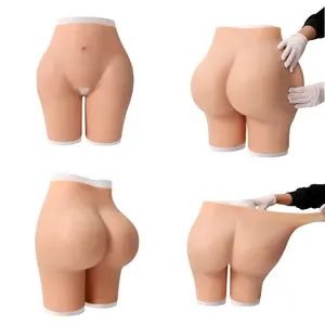 soft 100% silicone butt push up fake butt enhancing buttocks underwear panties gluteal silicone tights for women