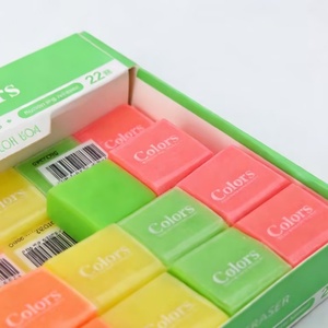 Gomme à effacer multicolores de qualité supérieure pour une utilisation sûre, promotion, fournitures scolaires et de bureau, papeterie - Product Image 3