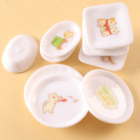 Mini assiette à dîner à l'échelle 1:12, modèle de vaisselle miniature pour maison de poupée, accessoires de jeu de nourriture miniature pour scène de vie DIY