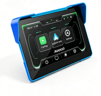 Aoocci C7 Écran 7 pouces sans fil Apple CarPlay pour moto, lisible en plein soleil, étanche, Android Auto pour moto