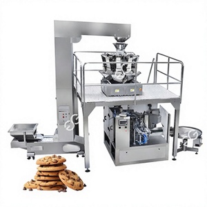 Machine d'emballage automatique verticale pour bonbons et biscuits, contrôlée par PLC, pour sacs et sachets - Product Image 1