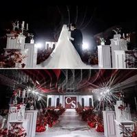 Support de présentation en PVC pour fleurs de mariage modernes, pour la décoration d'événements et de fêtes