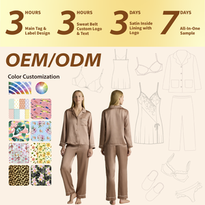 Pigiama a Maniche Lunghe in Seta, Completo Pigiama in 100% Seta di Gelso, Abbigliamento da Notte da Donna in Vera Seta - Product Image 6