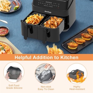 Rivestimento in <span class=keywords><strong>Silicone</strong></span> Antiaderente Personalizzabile <span class=keywords><strong>per</strong></span> <span class=keywords><strong>Friggitrice</strong></span> <span class=keywords><strong>ad</strong></span> <span class=keywords><strong>Aria</strong></span>, Teglia Riutilizzabile in <span class=keywords><strong>Silicone</strong></span> <span class=keywords><strong>per</strong></span> <span class=keywords><strong>Friggitrice</strong></span> <span class=keywords><strong>ad</strong></span> <span class=keywords><strong>Aria</strong></span> a Doppio Cestello Ninja - Product Image 6