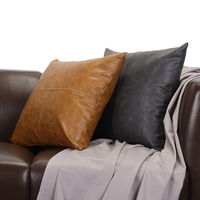 Luxus Pferd Leder Kunstleder Kissen Kunden spezifische Luxus Kissen bezüge für Couch Schlafs ofa