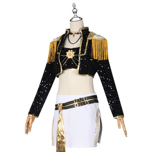 Disfraz de Cosplay de Kpop Witcher Starry Romance, Negro y Dorado, para Actuaciones en Escenario, para Mujeres Adultas - Product Image 3