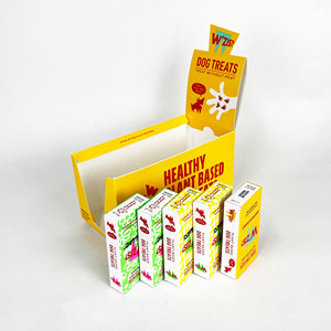 กล่องแสดงอาหารสุนัขแมวกระดาษแบบพับได้บรรจุภัณฑ์ตามต้องการ - Product Image 1