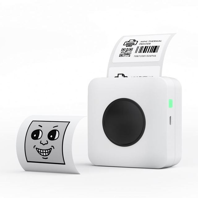 2026 New Promotion Inkless Barcode Printer LUCK JINGLE Printer for Small Business Name logo Tag Label Printing
