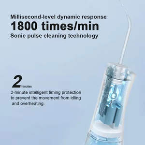 Hydropulseur dentaire portable rechargeable USB sans fil 300-400 ml étanche IPX7 pour usage domestique et voyage - Product Image 2