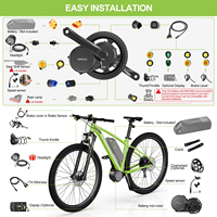 Kit de conversion de vélo électrique, nouveau moteur Bafang Mid Drive CANBUS 48V 250/500/750W, kit vélo électrique 68-73MM avec batterie en option