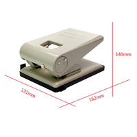 Perforatrice métallique 10 feuilles (2 trous A5/A6/A7) pour classeur de livrets, noire, 12x8x6cm, avec emplacement pour logo, modèle 837XL