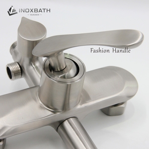 Ensemble de robinetterie de salle de bain de luxe en or, nouveau design, chaud et froid, acier inoxydable 304, système de <span class=keywords><strong>colonne</strong></span> à tête noire avec douche à jet de massage - Product Image 4