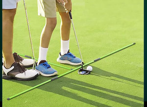 Bastone di Allineamento da Golf Pieghevole con Logo Personalizzato per Allenamento di Putting e Swing, Ausilio per Putting in Fibra di Vetro - Product Image 6
