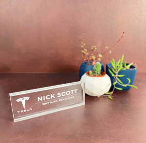 High Quality Customizable White <b>Acrylic</b> <b>Block</b> ODM with logo Printing for Shops Display - Product Image 3