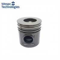 Kit de piston en alliage d'aluminium Wespc 3135M111 pour moteur diesel Perkins 1104/1106, cylindre STD 105 mm, segments de reconstruction, axe ISO9001