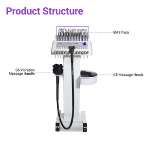 Rouleau de massage vibrant multifonctionnel G5, chauffage <span class=keywords><strong>EMS</strong></span>, 3 en 1, machine de remodelage du visage et du corps - Product Image 3