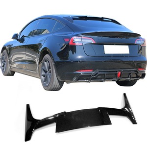 Car Rear Trunk Spoiler Wing Rear Spoiler Rear Roof Wing Spoiler Body Kit For Tesla <b>Model</b> 3 <b>Model</b> Y 2019-2023 Car Accessories - Product Image 4