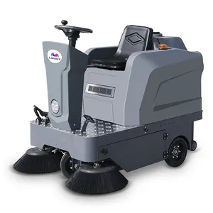 Floor Cleaning Machine Double Side Brush Street Road Sweeper Ride On Floor Sweeper For Sale