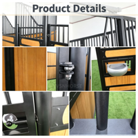 Système de box de stockage robuste pour chevaux, équipement équestre, structure en acier préfabriquée sur mesure, box de chevaux robuste et de qualité supérieure