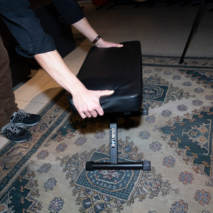 QUIK LOK BX/718 Portable Keyboard <b>Bench</b> Wide <b>Padded</b> Seat Double Steel Rail 6 Heights Max Load 135 Musical Instrument Accessories - Product Image 2
