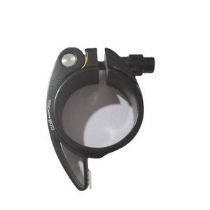 Collier de fixation de tige de selle de vélo 43 mm en alliage noir universel réglable à dégagement rapide pour VTT et vélo électrique - Product Image 1