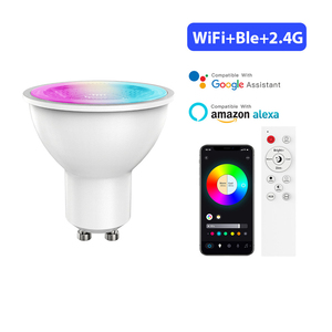 Smart WiFi Smart GU10 <b>LED</b> Bulb RGB+CCT Dimmable APP Control Voice Control Smart <b>Light</b> Bulb for Bedroom, Living <b>room</b>, Hotel - Product Image 4