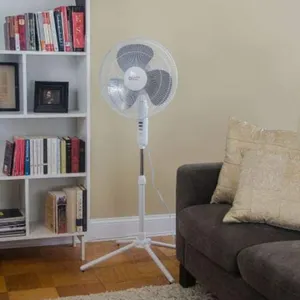 16 ''Oscillerende Staande Vloer Fan Tafel Fan Whisper Cooling Voetstuk Fan Verstelbare Indoor Voor Ventilatie Met Folding Base