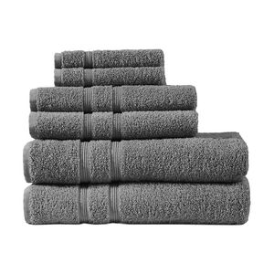 Juego de toallas de baño Db Luxury de 6 piezas, 100% algodón turco, bordado jacquard, secado rápido, para el hogar, hotel, baño - Product Image 4