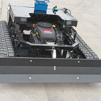 Cortadora de Césped de Grado Industrial para Terrenos en el Reino Unido con Motor Diésel Turbo de 4 Tiempos y 27 CV, Configuración de Chasis con Control Remoto