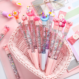 Stylo à encre gel neutre <span class=keywords><strong>licorne</strong></span>, créatif coréen, avec paillettes, effet sable mouvant, dessin animé mignon, magie éblouissante - Product Image 3