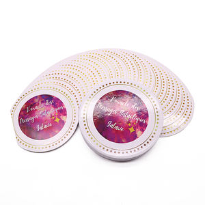 Cartes d'affirmation spirituelle de santé mentale imprimées personnalisées, cartes de Tarot rondes de déesse <span class=keywords><strong>Oracle</strong></span> Deck avec sens sur la carte - Product Image 1