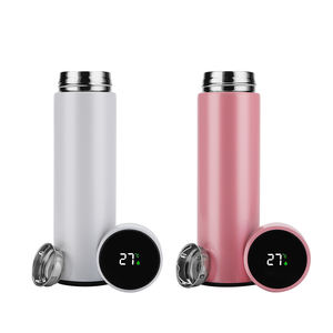 사용자 정의 스테인레스 스틸 지능형 플라스크 LED도 섭씨 온도 표시 병 500ml - Product Image 2