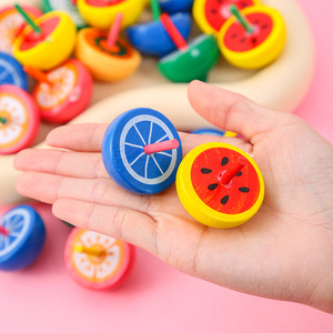 Toupies en bois colorées, jouet traditionnel pour enfants de 2 à 6 ans - Product Image 4