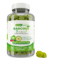 Gomitas Antioxidantes Adelgazantes para Control de Peso, Supresor del Apetito, Quemador de Grasa Natural, Gomitas de Belleza para Moldear el Cuerpo