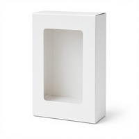 Boîte de présentation en carton pliable personnalisée avec fenêtre, emballage en film PET, impression quadricolore, estampage à chaud pour les produits alimentaires, les produits de beauté, les jouets, l'électronique
