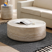 Table basse en marbre noir de luxe, style français moderne, qualité supérieure, élégance personnalisée, pour la maison, l'hôtel, la villa, décoration de table