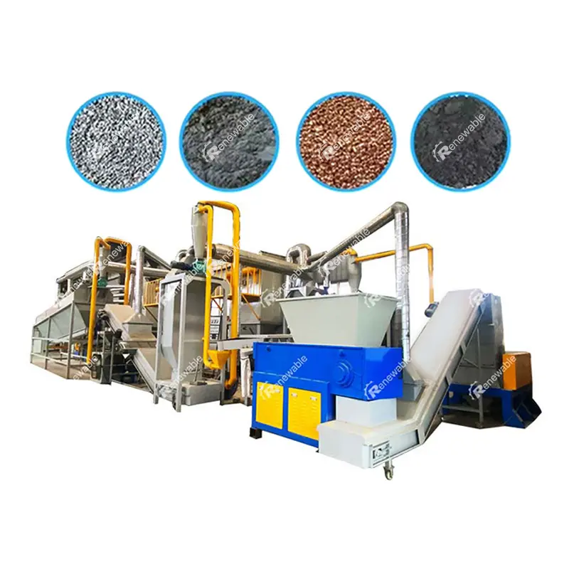 Lithium Ion Batterij Recycling Lijn Schroot Afval Lithium Batterij Shredder Recycling Fabriek Machine