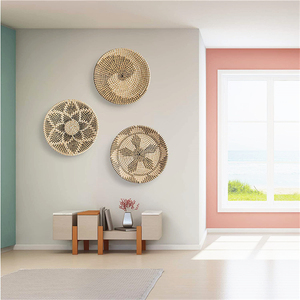 Decorazioni per la <span class=keywords><strong>Casa</strong></span> in Stile Bali, Arte Murale, Set in Rattan, Macramè, Arte di Lusso, Stile Boho, Tessuto in Ottone, Glamour - Product Image 5