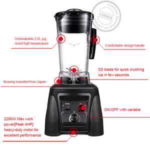 Licuadora de hielo de alta potencia, 2200W - Product Image 2